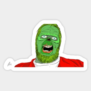 Green Hairy and Rotting Sticker